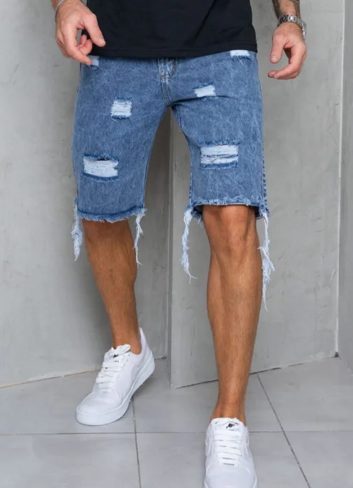 Bermudas Mom Roturas/desflecado