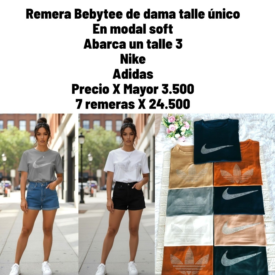 Remera Bebytee de Dama en Modal Soft Talle Único Abarca un Talle 3 - Imagen 1