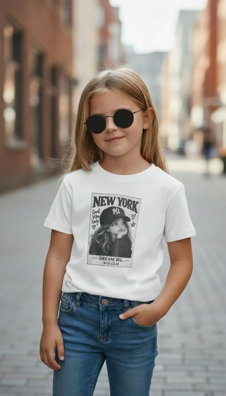 Remera de Nena en Modal Soft con Diseño Retro Talles del 6 al 16 - Imagen 2