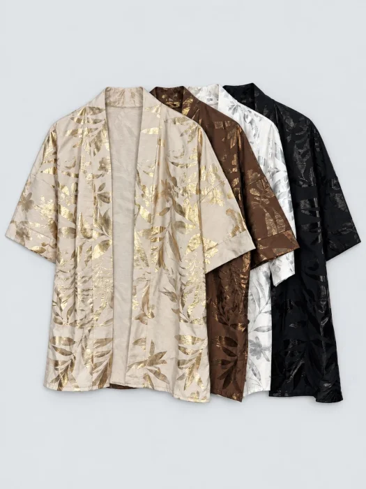 Kimono Seda Foil Hoja