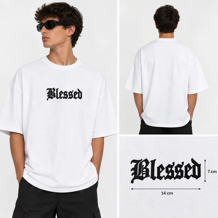 Remeras Over Bordado