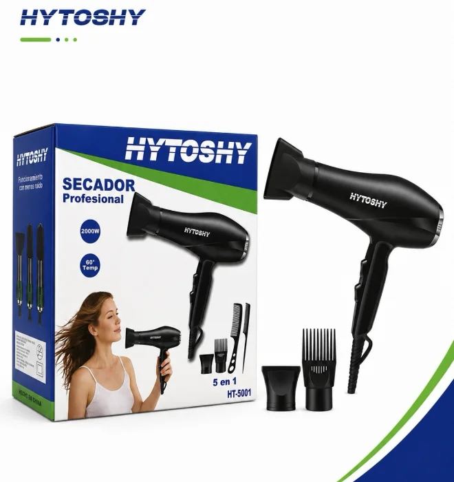 Secador de Pelo Profesional 5 en 1 - Hytoshy