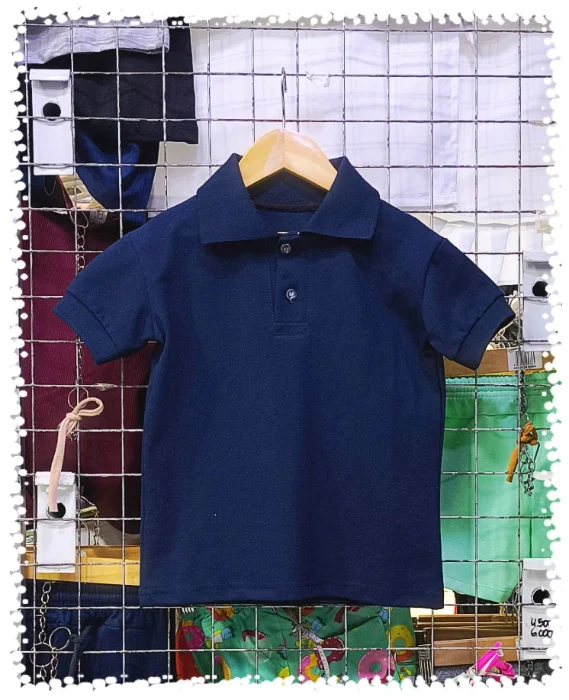 Chomba de Pique Peinado Azul Marino