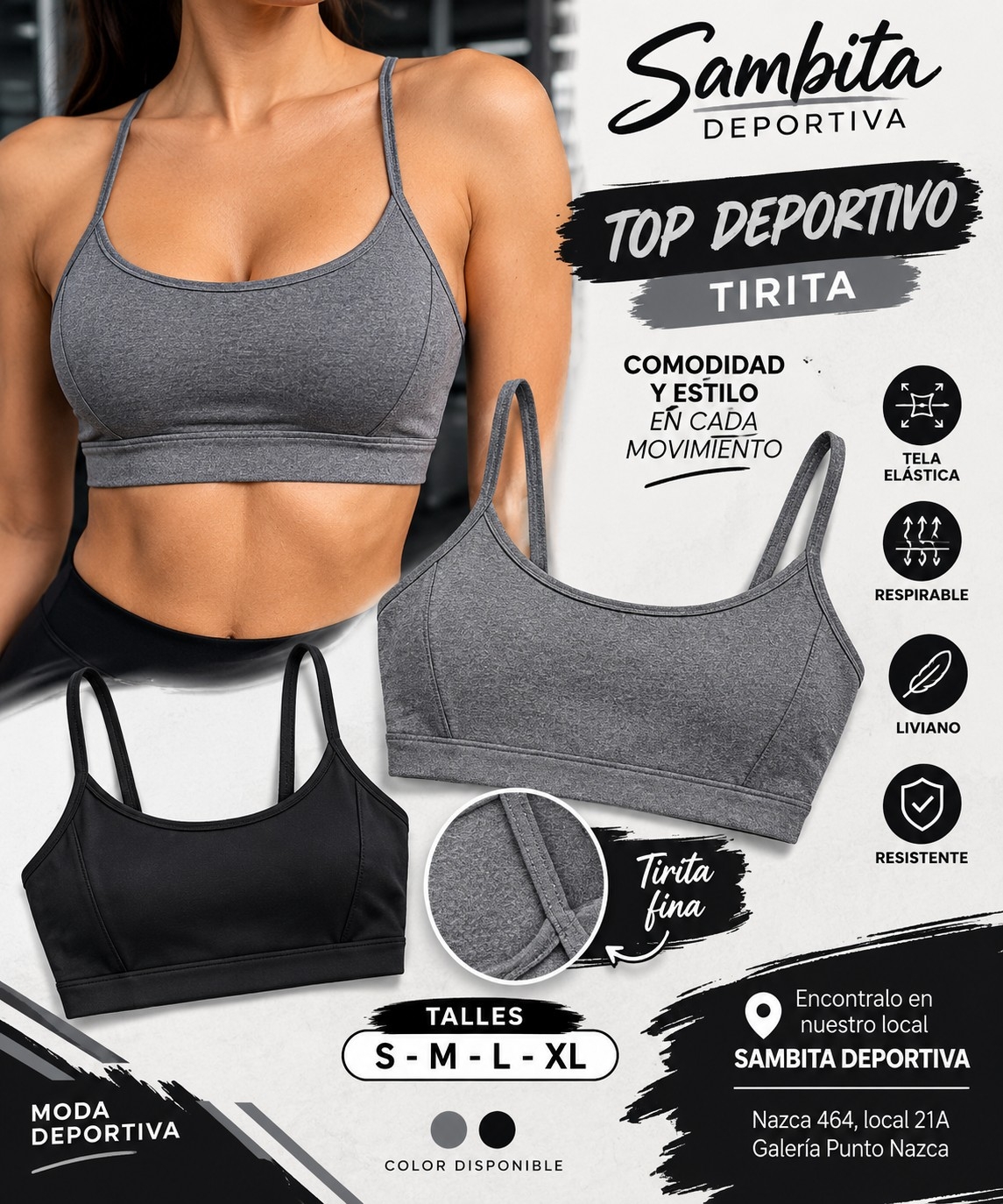 Top Deportivo Liso - Imagen 2
