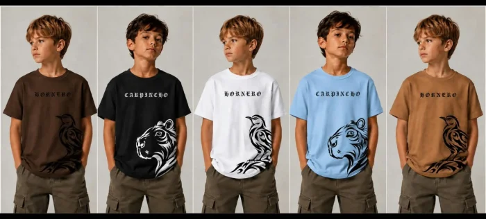 Remera Waffle Varon Estampa Dtf