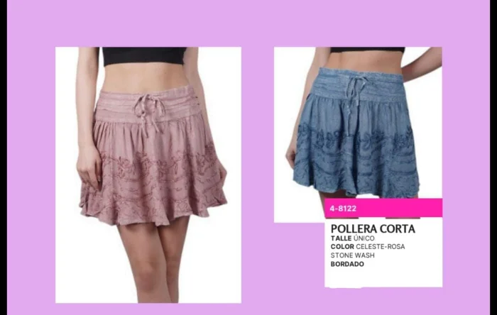 Pollera Corta Stone Wash 48122