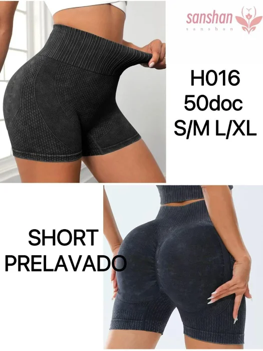 Short Prelavado con Levanta Cola