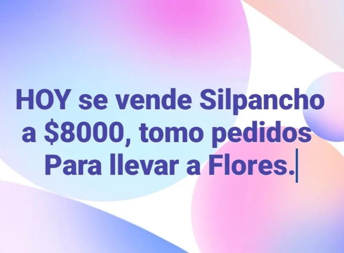 Pedido Silpancho