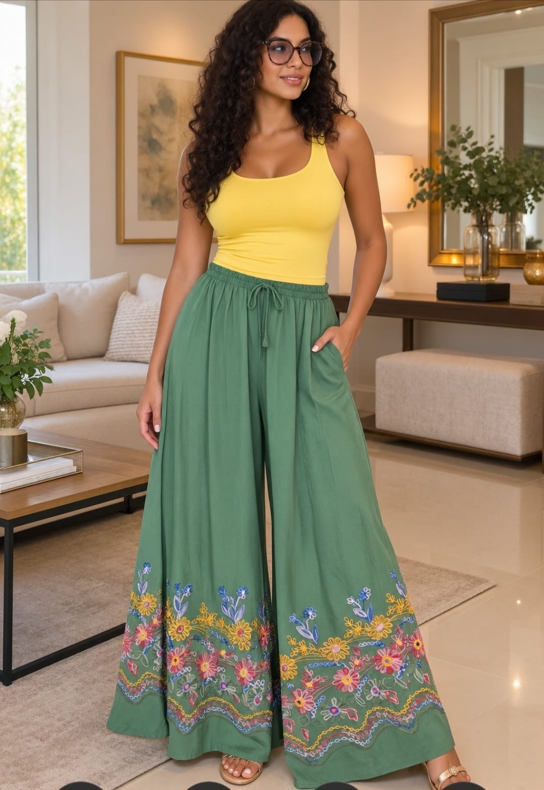 Palazo Maxi Bordado - Imagen 2
