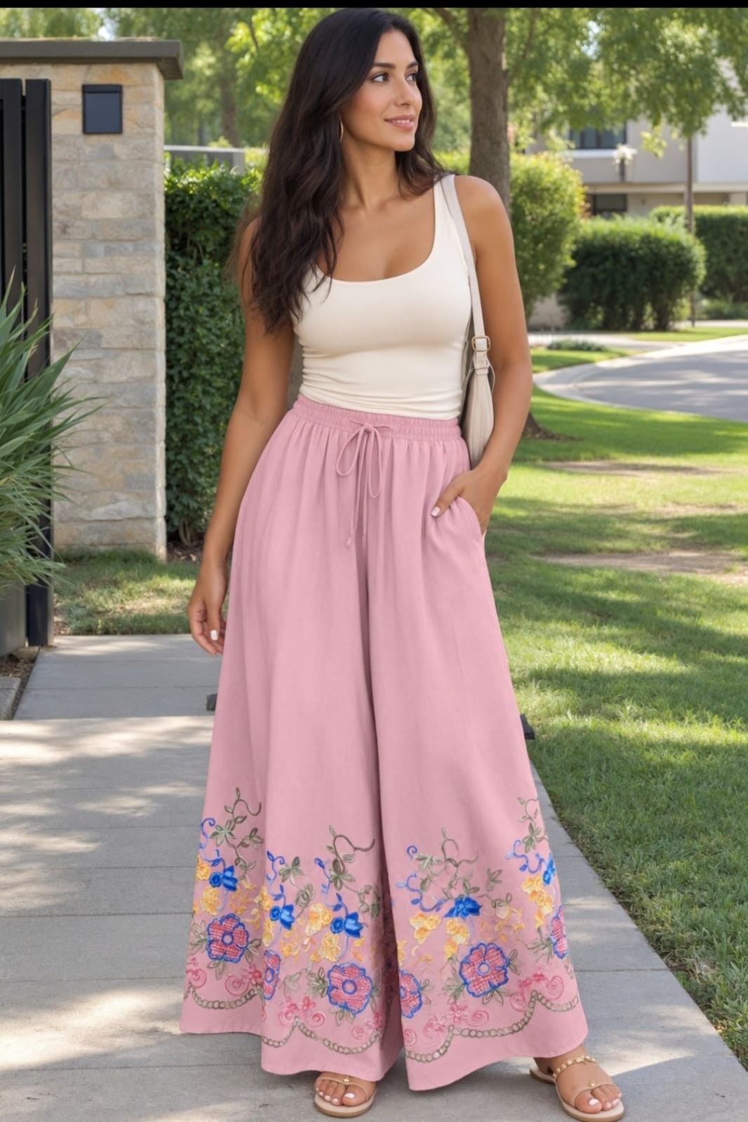 Palazo Maxi Bordado - Imagen 3