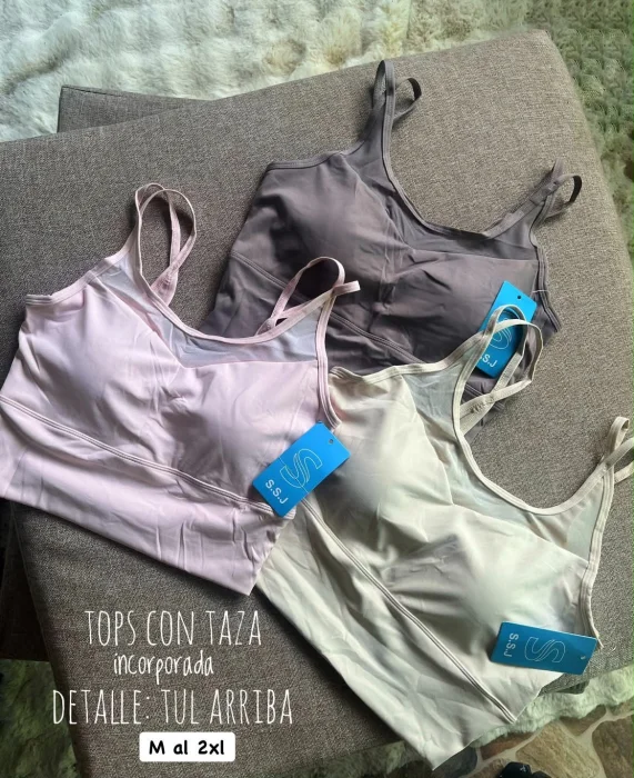 Tops con Tul Adelante y Atrás