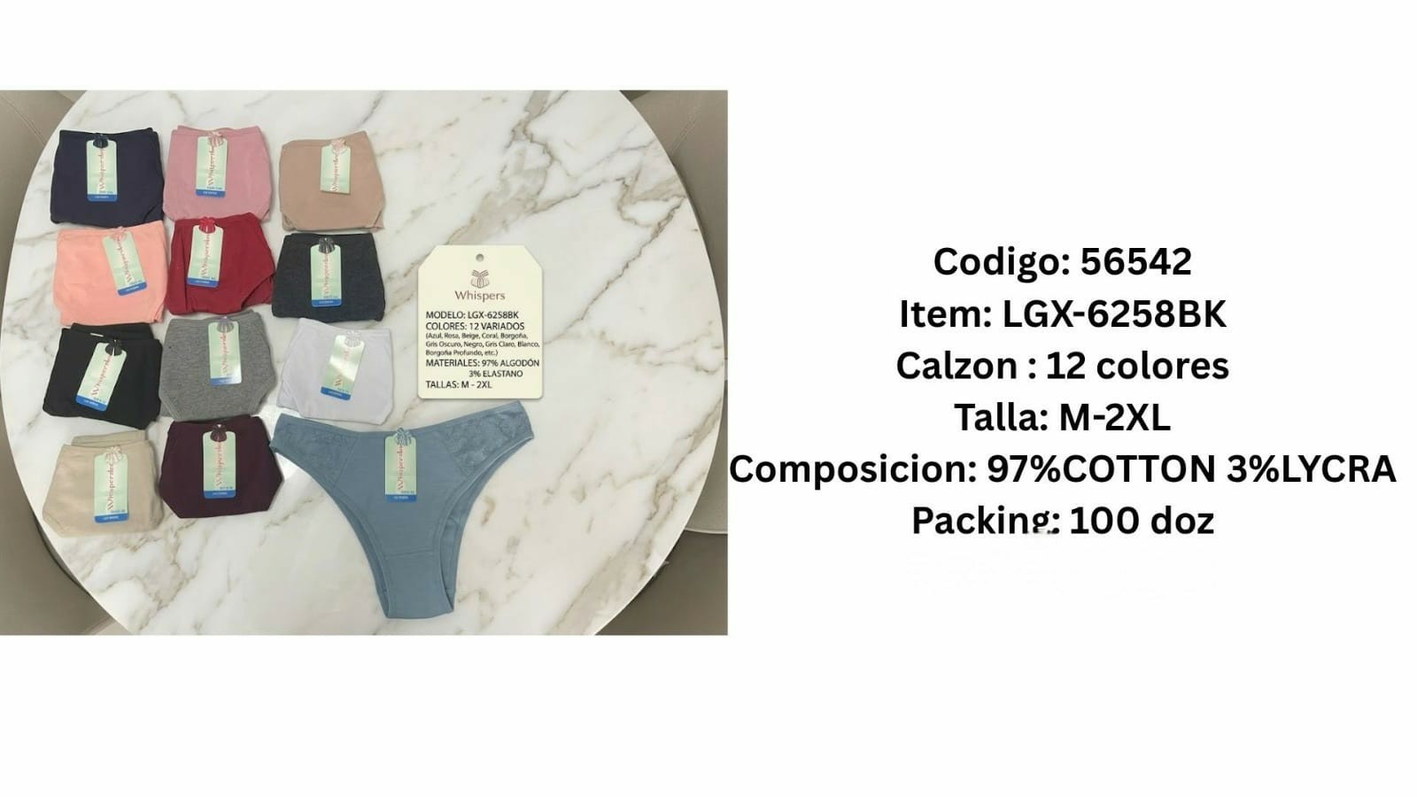 Wisper Vedetina Algodón Talles Especial  L,xl,2xl, 3xl - Imagen 4