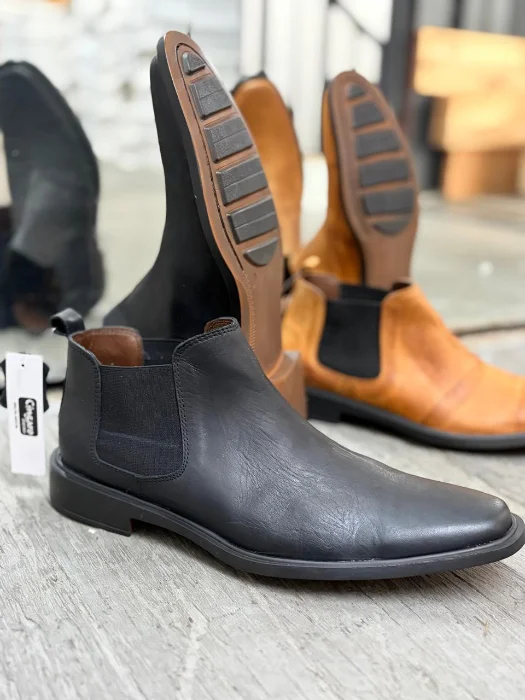 Chelsea Fidel Cuero Vacuno Negro o Suela 39 al 46