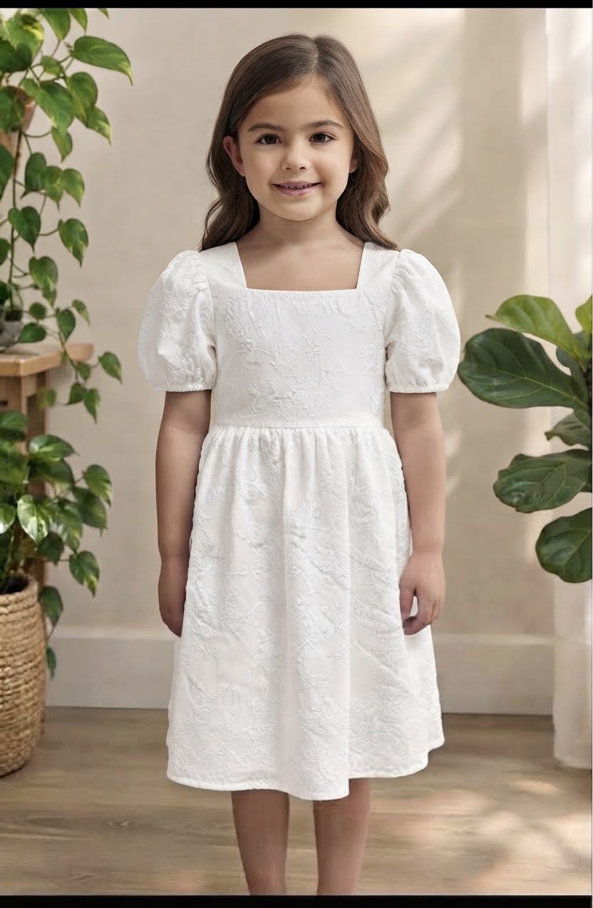 Vestido Cey Puff Bordado - Imagen 2