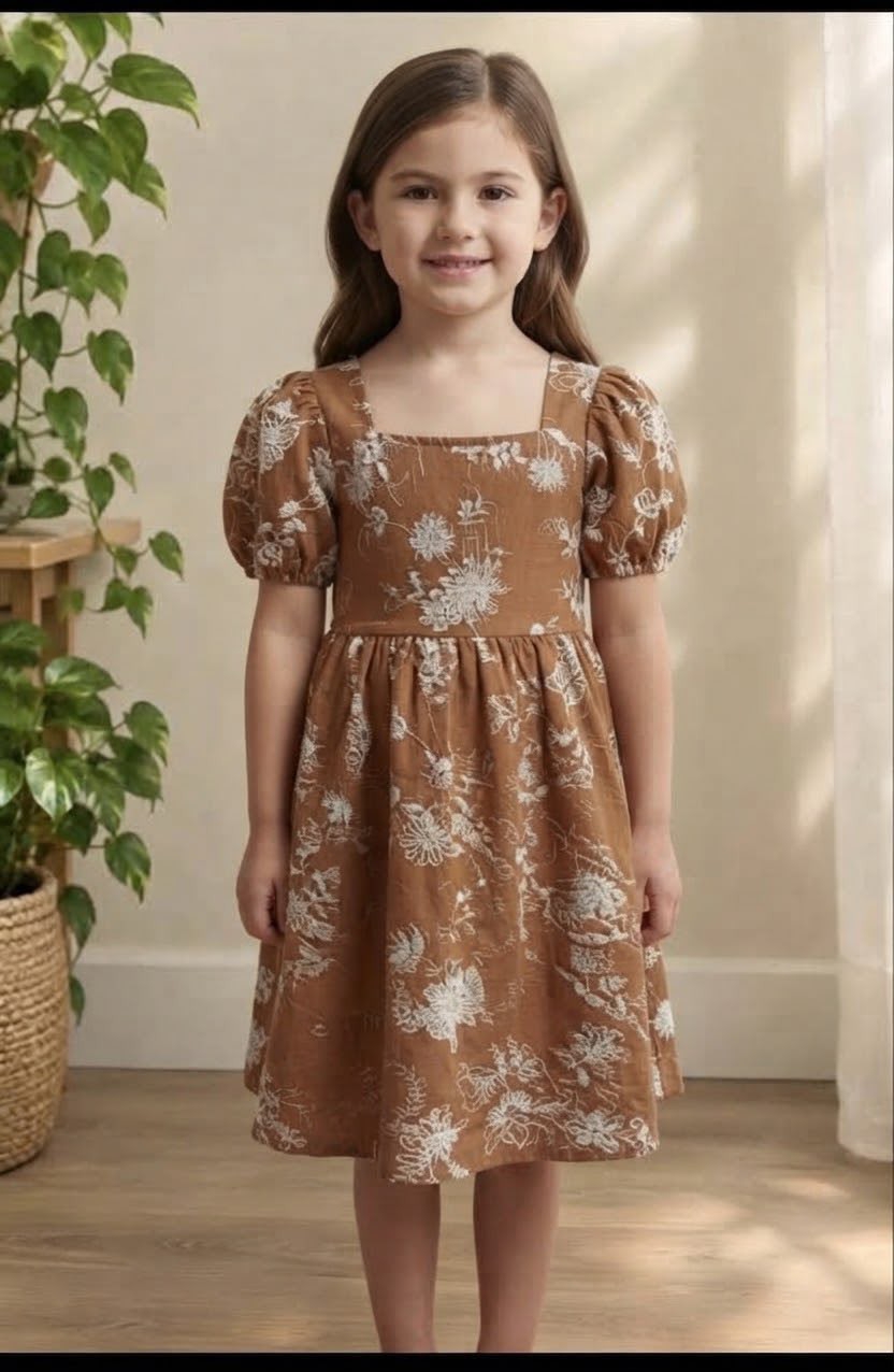 Vestido Cey Puff Bordado - Imagen 5