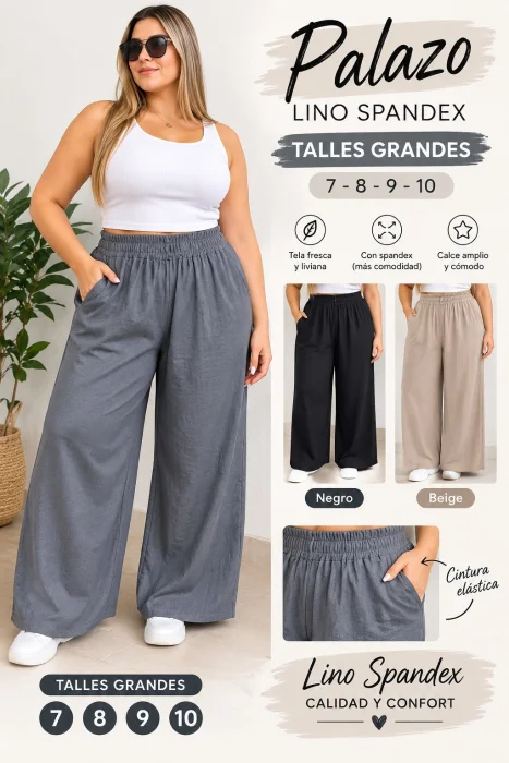 Palazo Lino Talle Grandes 7al10