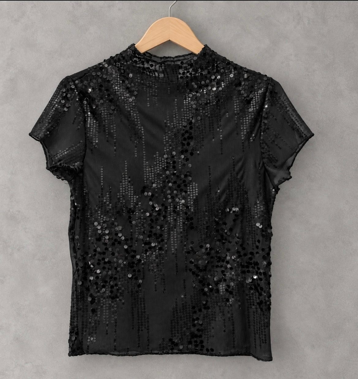 Remera Microtul con Lentejuelas - Imagen 3