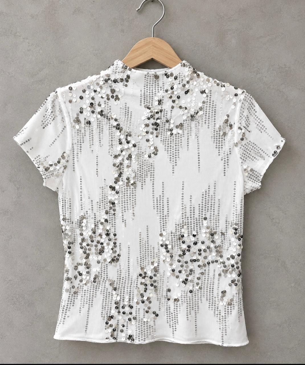 Remera Microtul con Lentejuelas - Imagen 4