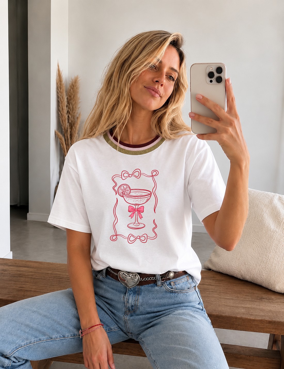Remeras con Cuello Tejido - Imagen 2