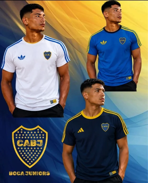 Remeras Boca River Algodón Estampado