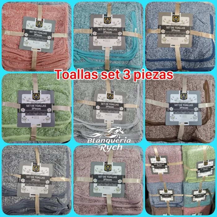 Set Tres Piezas Secado Rapido