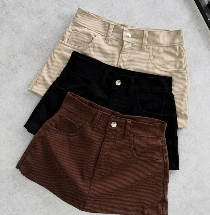 Short Pollera Corderoy