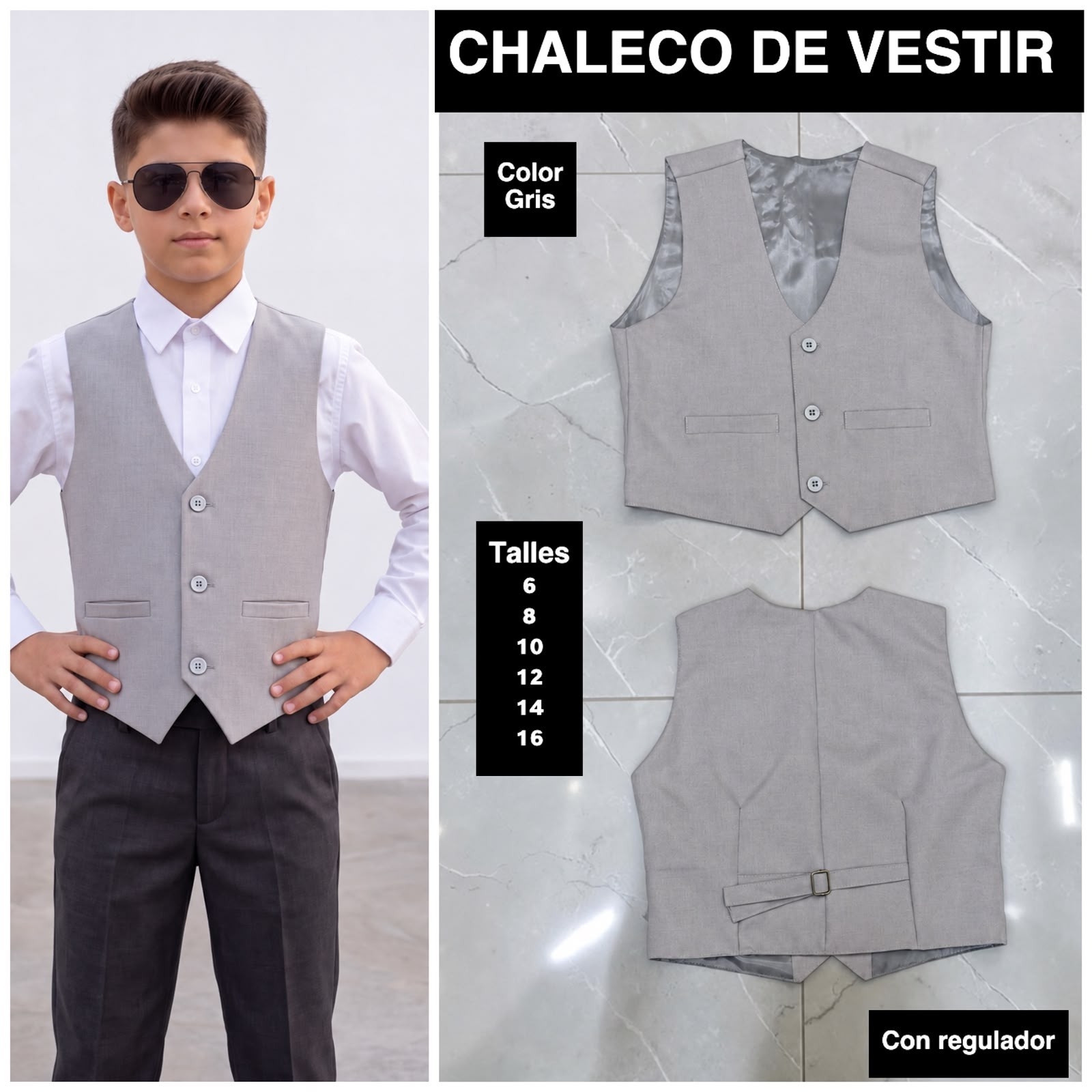 Chaleco de Vestir de Niño - Imagen 2