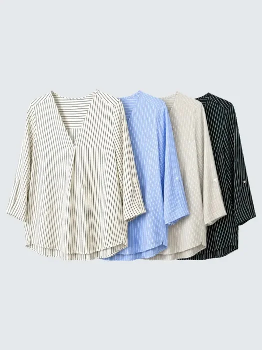 Blusa Rayón Rayado