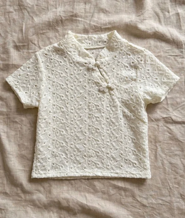 Remera Broderi Estilo Japones