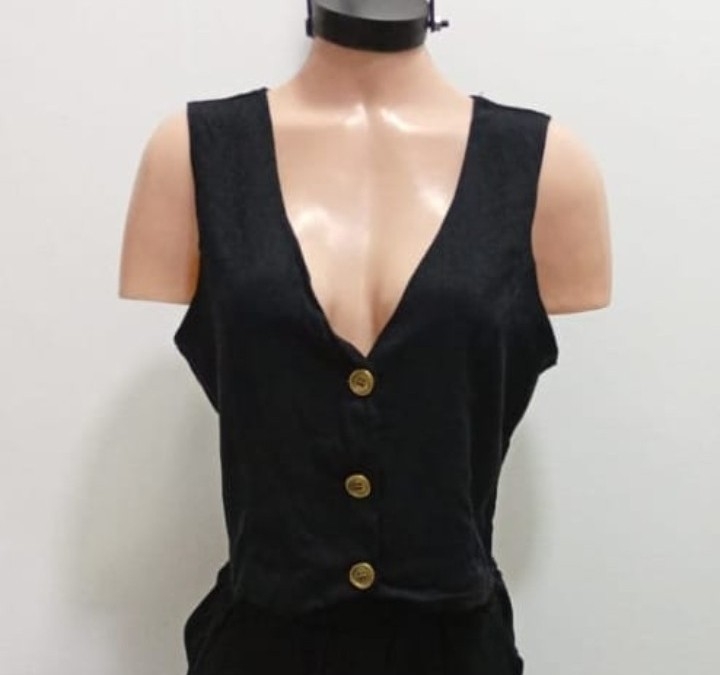 Chaleco de Lino Premium con Spandex para Dama Talles del 2 al 6 - Imagen 2