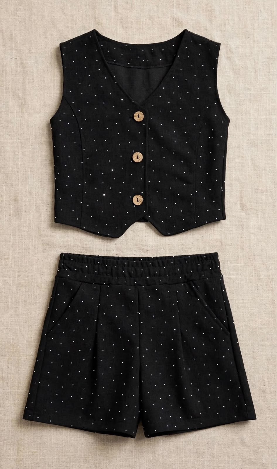Conjunto Sastrero Short Strass - Imagen 3