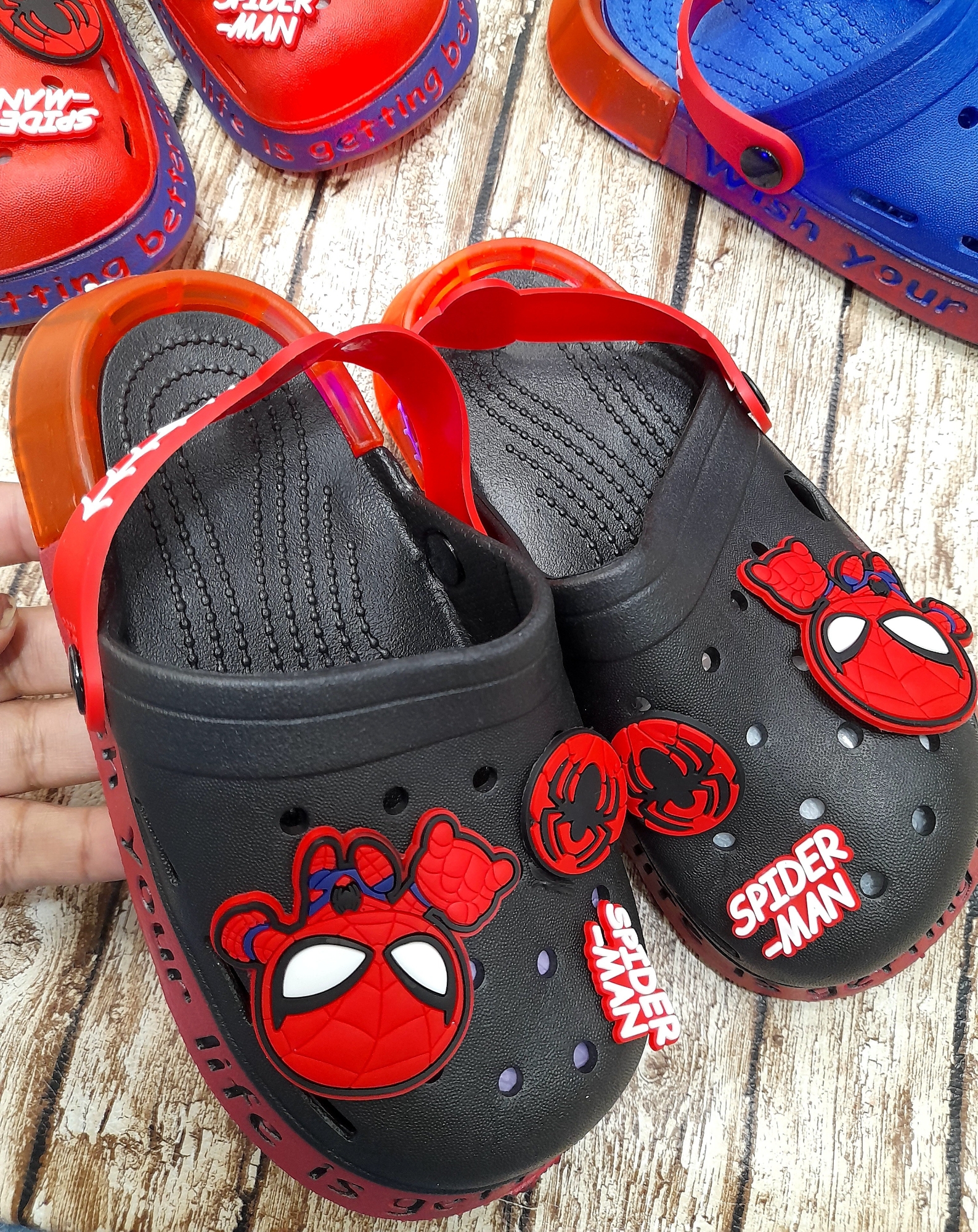 Suecos Spiderman Luces 18a23 24a29 30a35 Importadas - Imagen 3