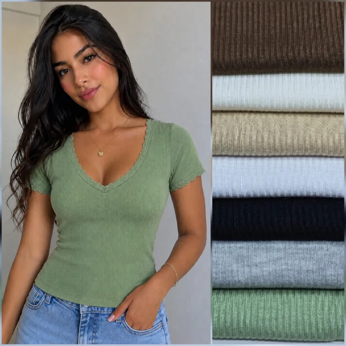 Remera con Puntilla