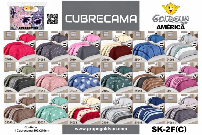 Cubrecamas Goldsun Reversible