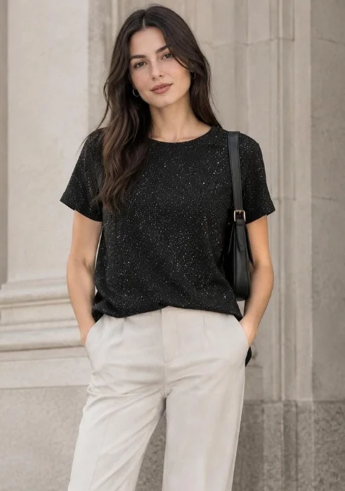 Remera con Tajo de Morley Gliters