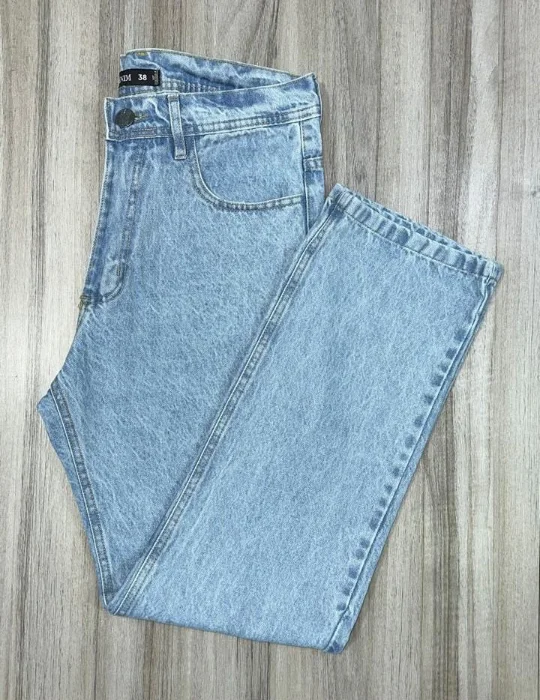 Pantalón Mom Celeste Nev