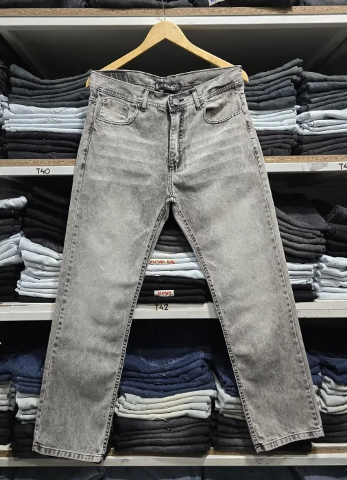 Pantalón Mom Gris Liso Loc+big