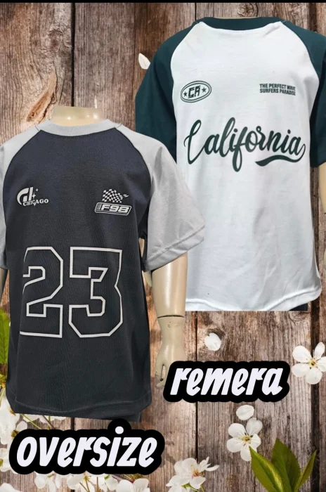 Remera Over Combinado
