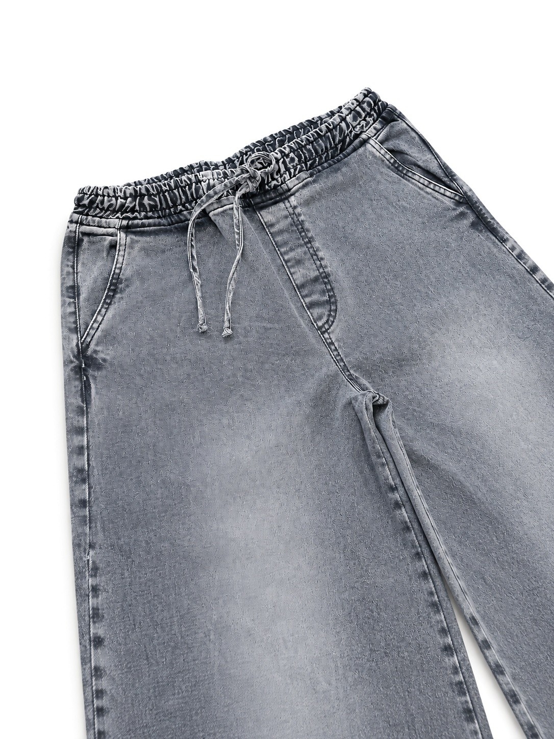 Pantalon Balloon Gris Nevado Denim - Imagen 2