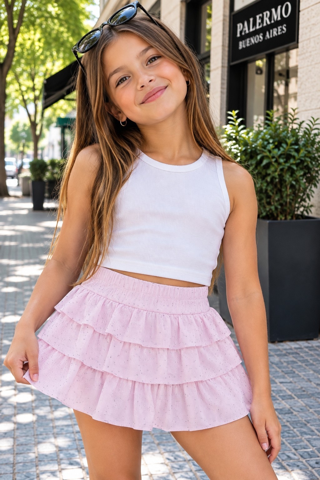 Short Pollera Brillo Sofia - Imagen 2