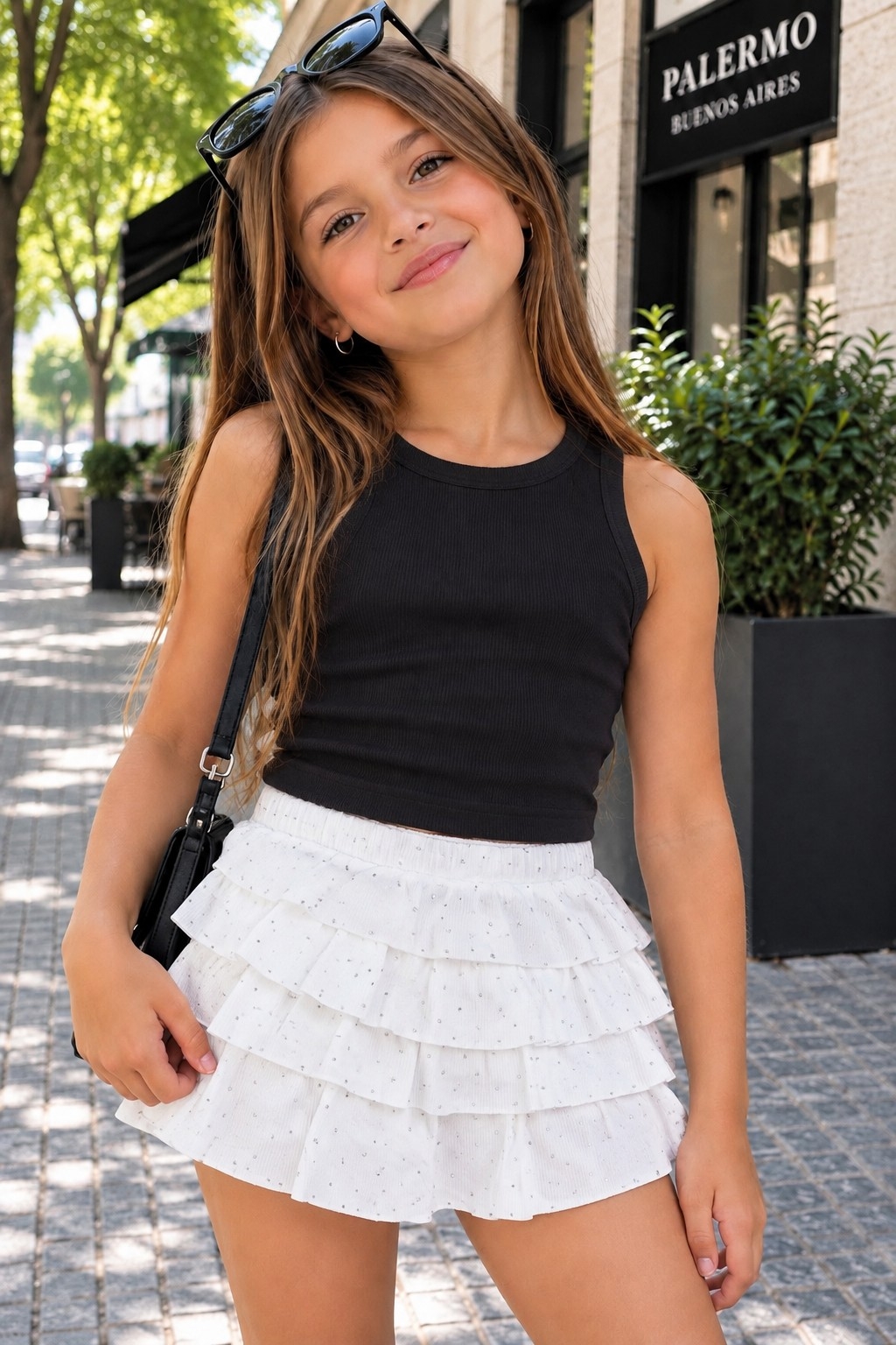 Short Pollera Brillo Sofia - Imagen 4