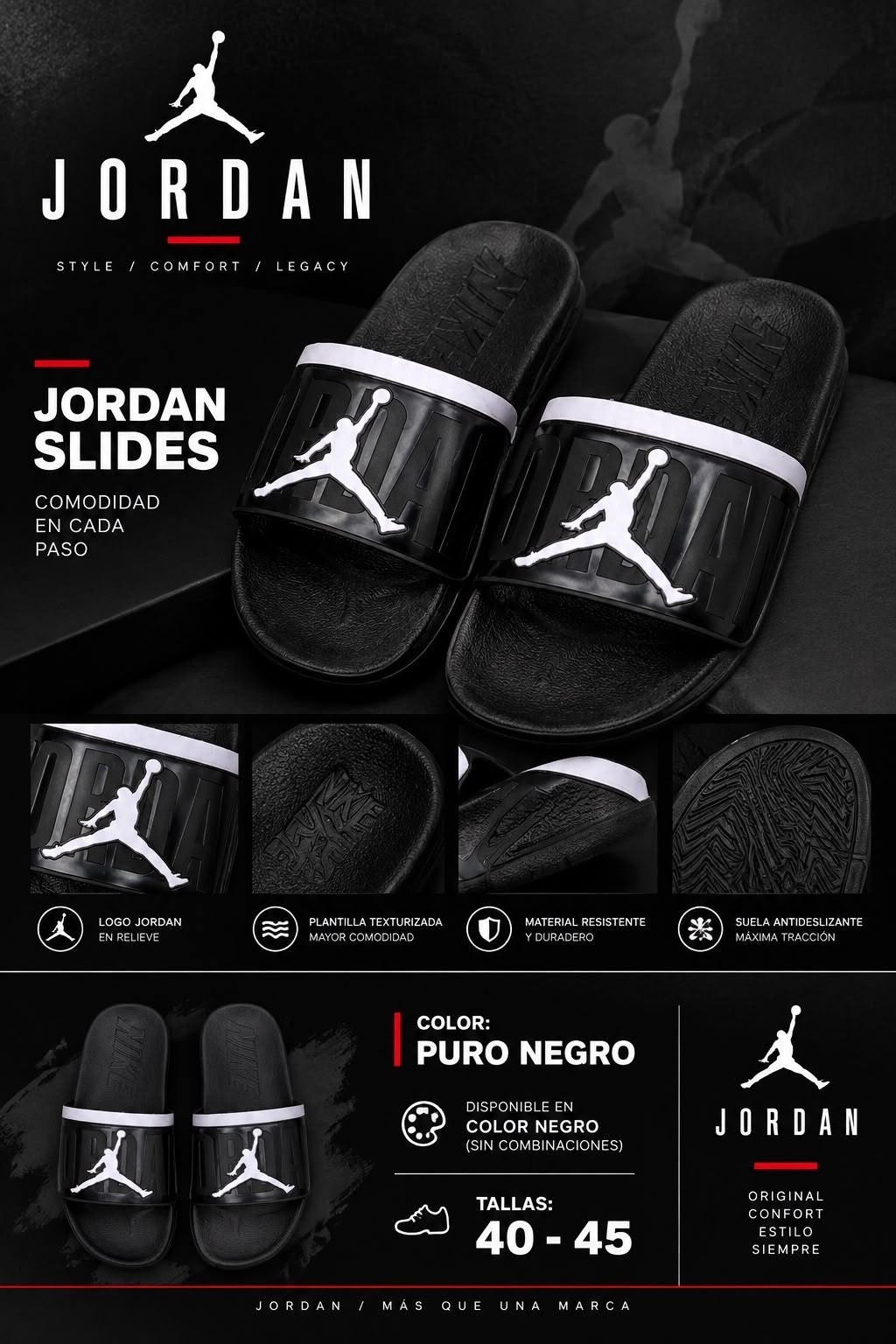Ojotas Puro Negro - Imagen 2
