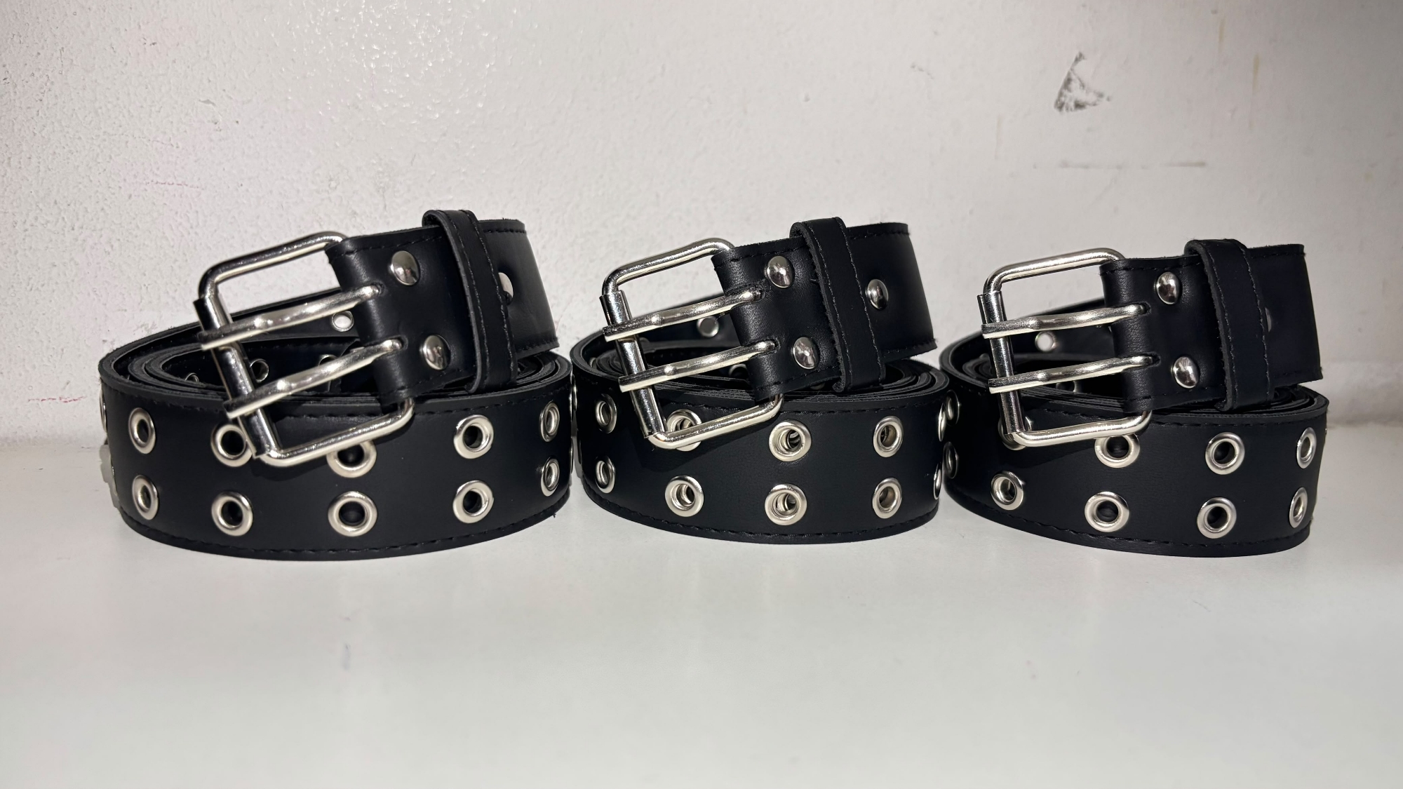 Cintos Doble Ojalillos con Tachas - Imagen 2