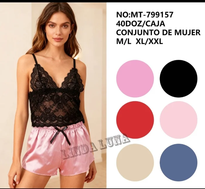Pijama de Mujer de Saten