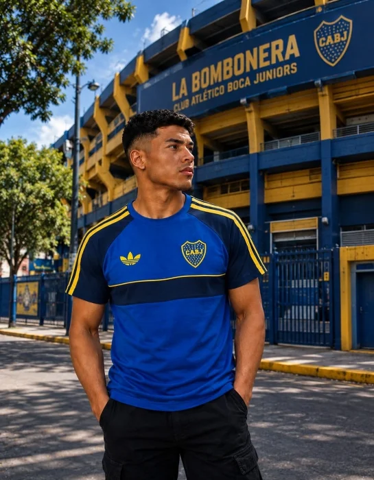 Remera Boca River Algodón Estampado