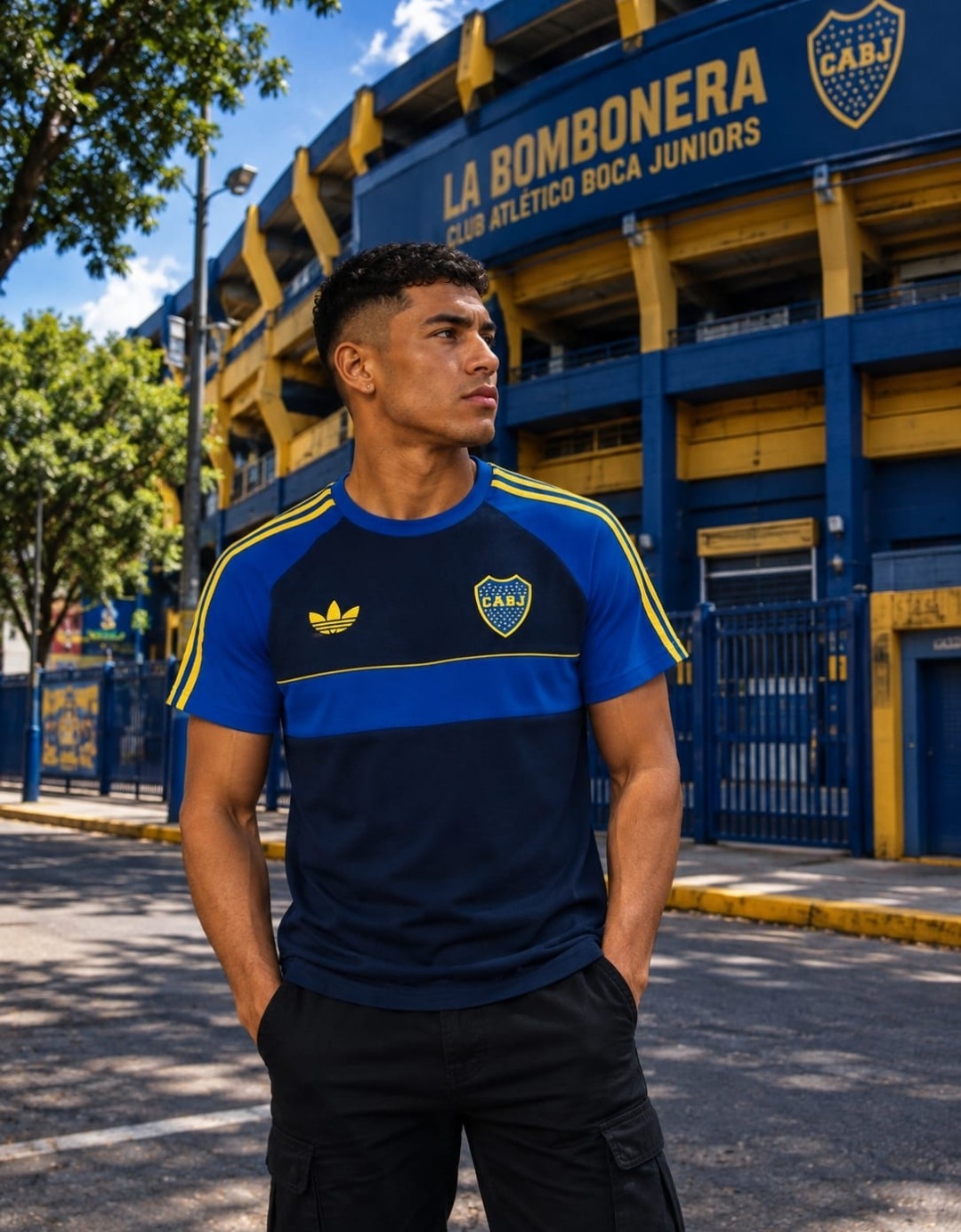 Remera Boca River Algodón Estampado - Imagen 3