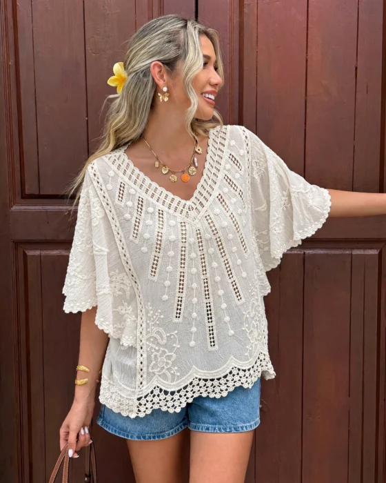 Blusa Manga Murciélago