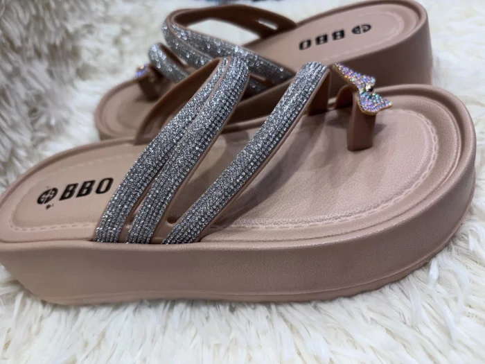 Sandalia Brillante Mariposa Bbo 35 al 40