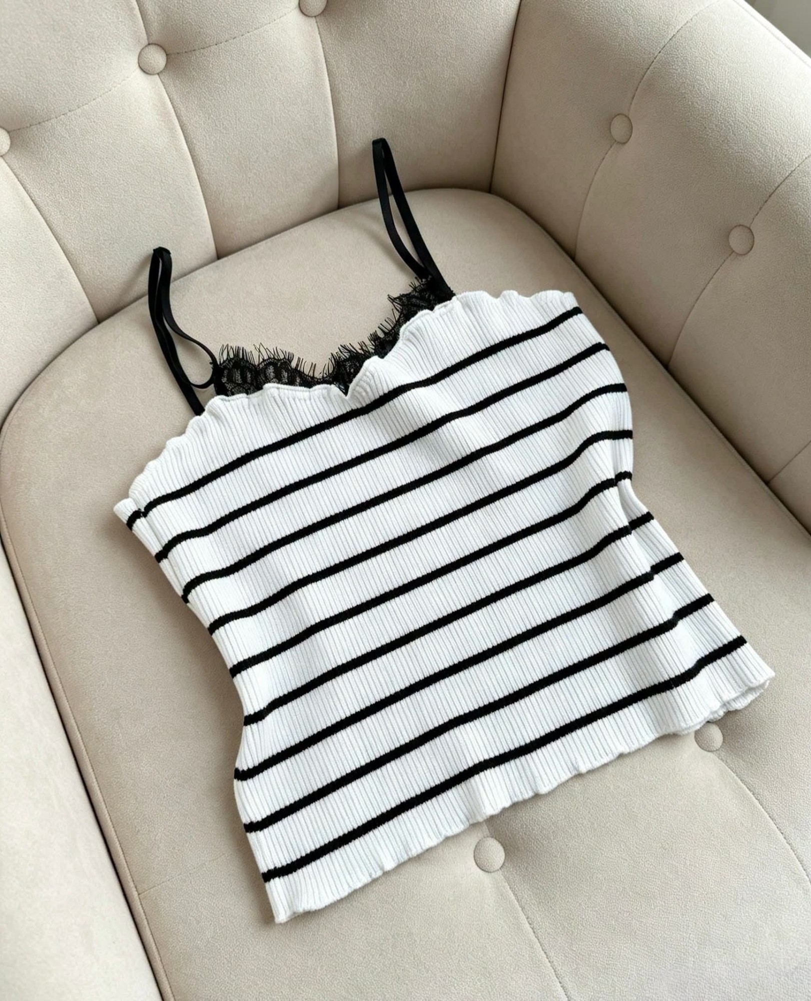 Musculosa Bremer con Puntilla y Bretel con Regulador - Imagen 5
