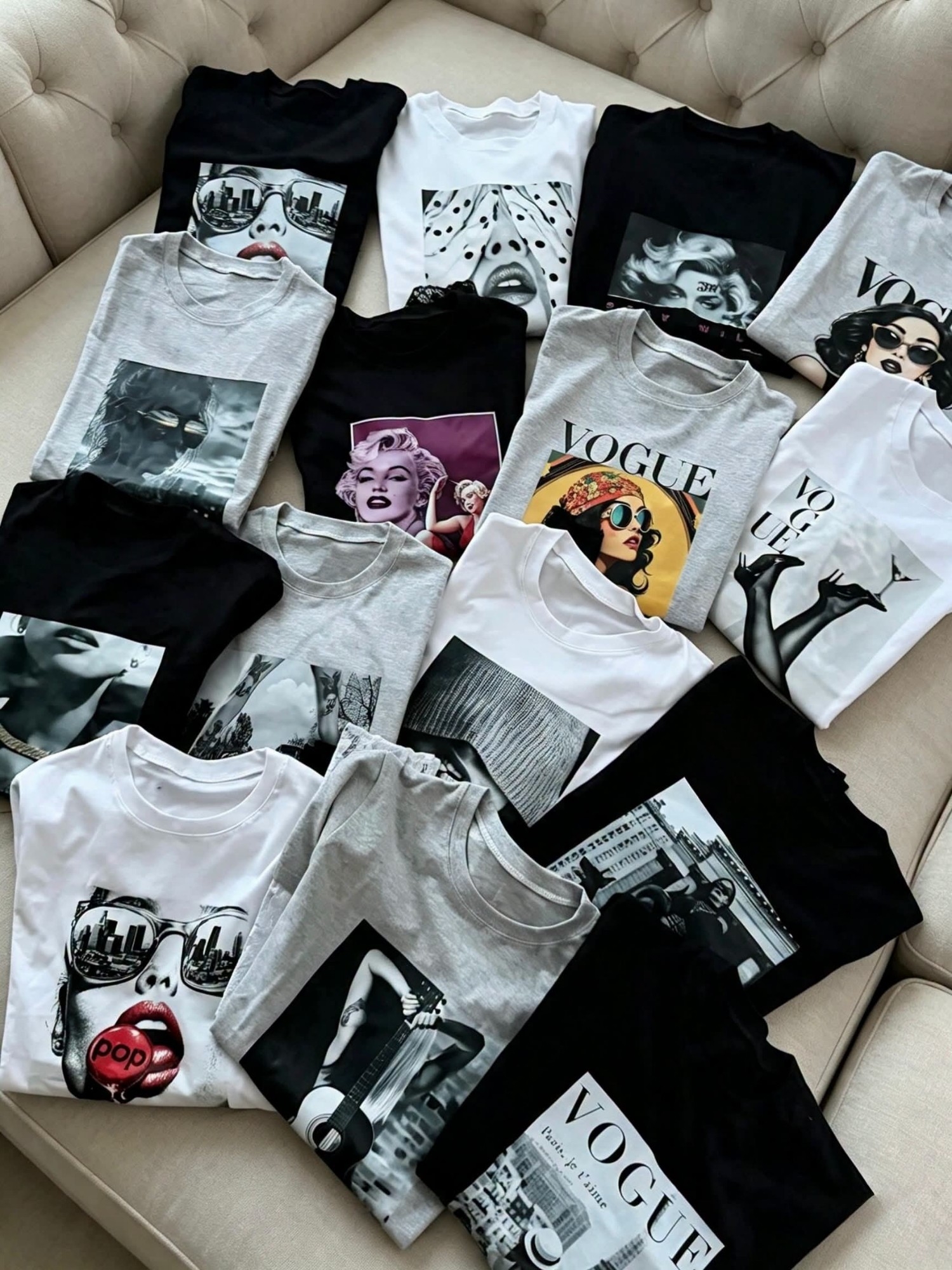 Remera con Estampa con Manga de Encaje - Imagen 5